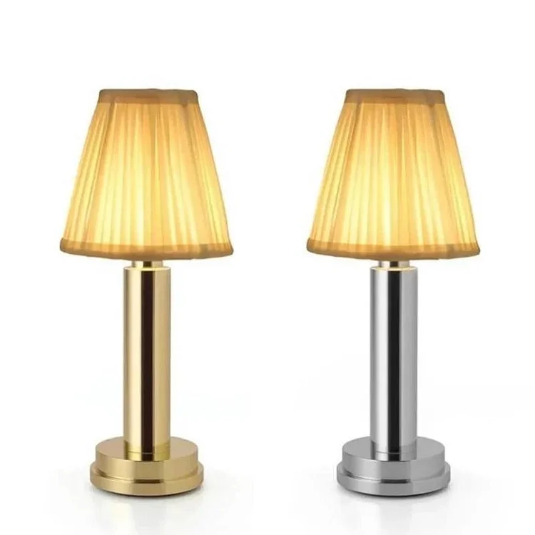 LED Rechargeable Cordless Metal Table Lamp socialshop
