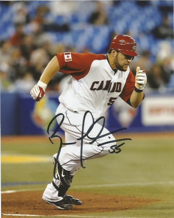 Team Canada Russell Martin Signed Autographed 8x10 MLB Photo Poster painting COA D