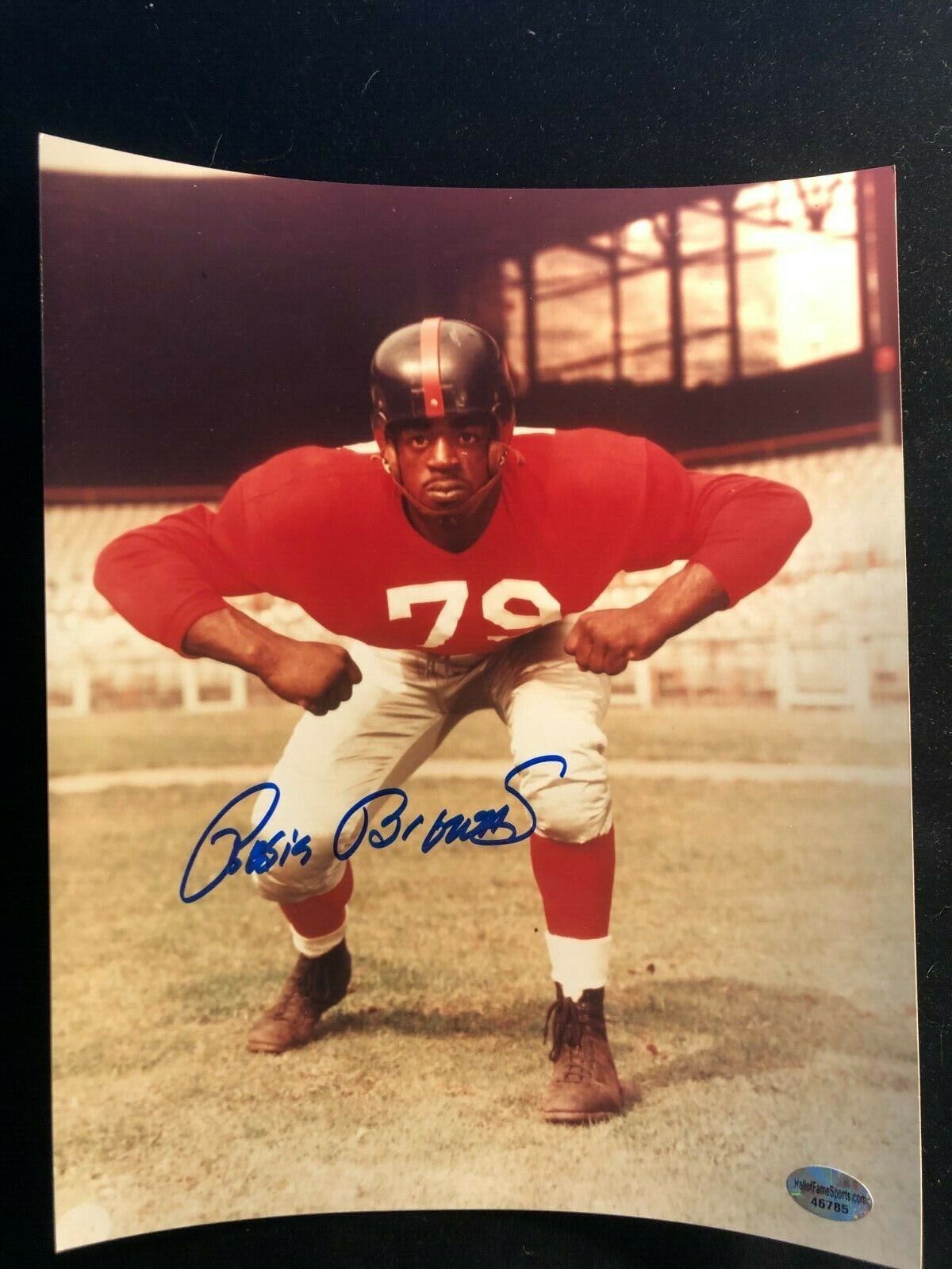 Rosie Brown Signed Autographed Photo Poster painting COA New York Giants