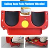 WINNIESHOP Rolling Knee Creeper Pads with Universal Wheels and Tool Tray, Work Knee Pads Multifunctional Knee Pads Garage Kneeling Pads on Swivel Castors Rolling Knee Creeper for Flooring Installers