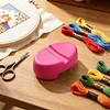 Magnetic Sewing Pincushion with Drawer Magnetic Pin Holder with Strong Magnet Oval Design for Sewing Quilting Pins Paper Clips Screws