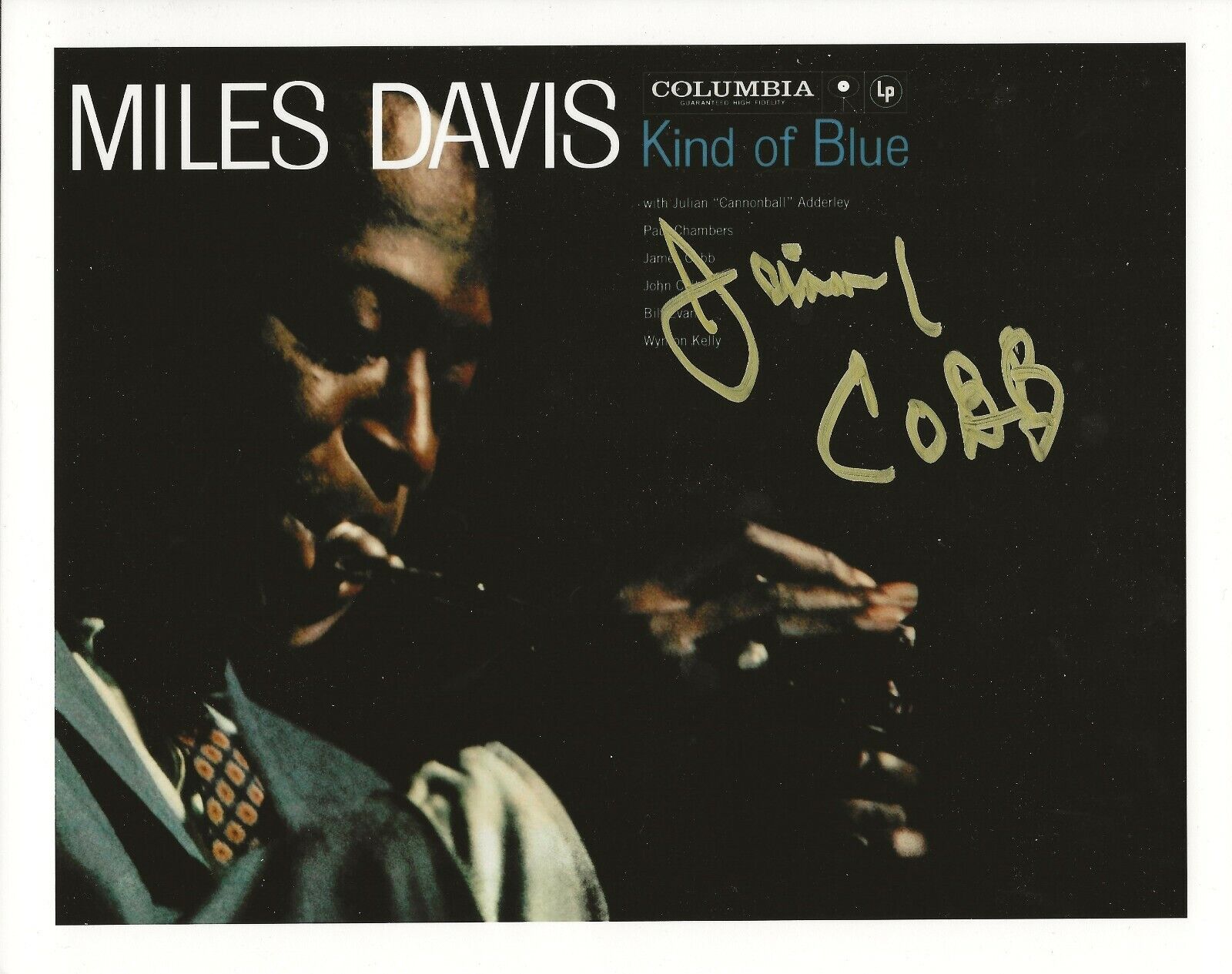 Jimmy Cobb REAL hand SIGNED Photo Poster painting #1 COA Miles Davis Drummer Kind Of Blue