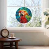(US Local)DIY Parrot 5D Diamond Hanging Clock Art Craft for Living Room Decoration