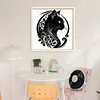 Silhouette - Cat-11CT Stamped Cross Stitch 40*40cm/15.75*15.75in tapestrymarket