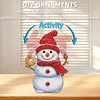 Snowman DIY Acrylic Shaking Head 5D DIY Diamond Art Tabletop Ornament Home Decor