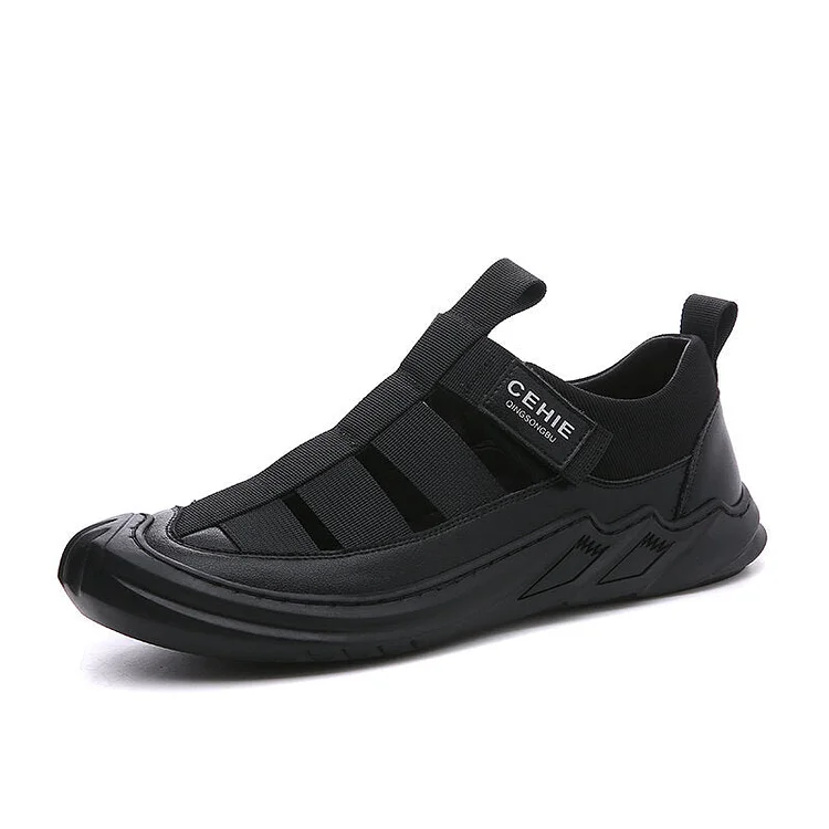 Men Closed Toe Hook Loop Slip Resistant Outdoor Sport Casaul Sandals