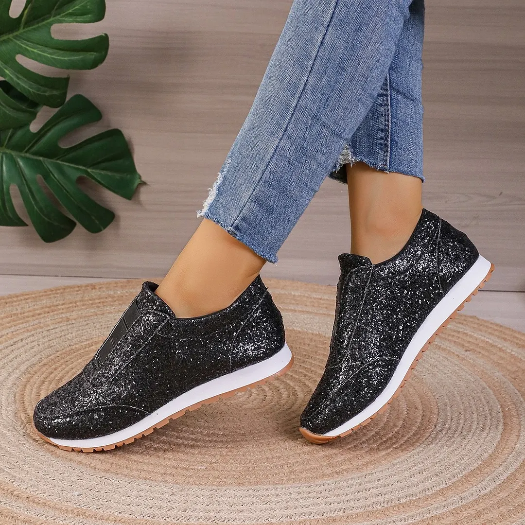 Breakj Breakj New Women's Single-Shoe Lid Water Drill Tight Casual Single-Shoe Thick-Soled Fish Mouth Single Shoe