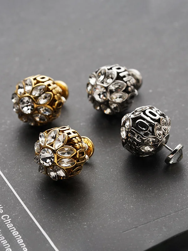 Geometric Letter Hollow Earrings Accessories
