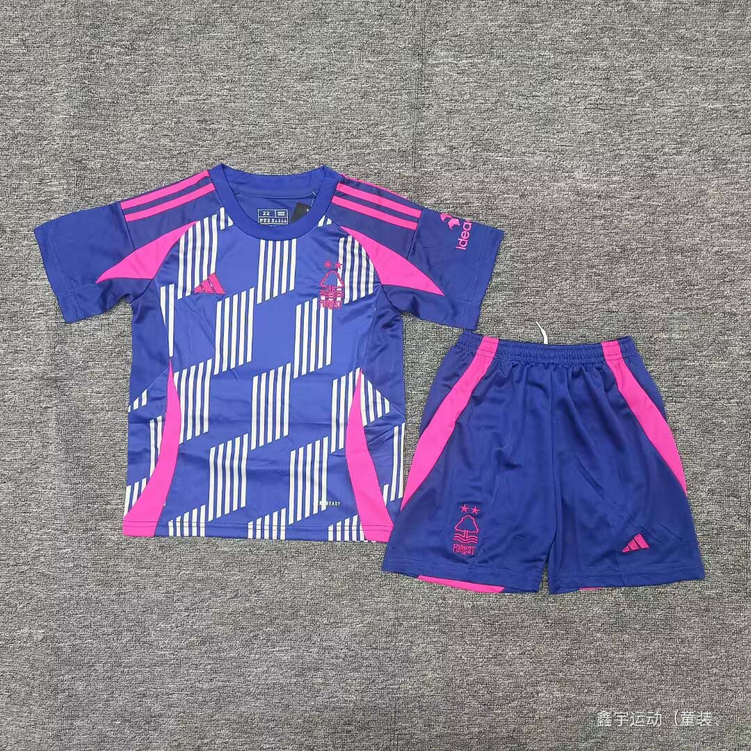 2024-2025 kids Nottingham Forest Away Football Shirt 1:1 Thai Quality