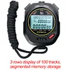 Digital Stopwatch Chronograph Sports Timer Stop Watch (Black/ 100 Tracks)