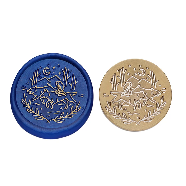 Diy Fire Lacquer Round Sealing Wax Stamp Head gbfke