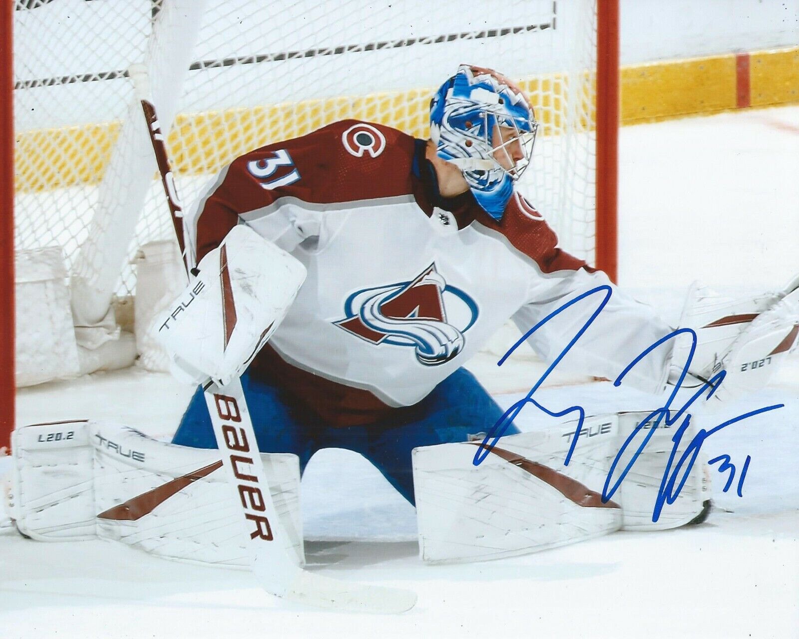 Jonas Johansson Signed 8x10 Photo Poster painting Colorado Avalanche Autographed COA