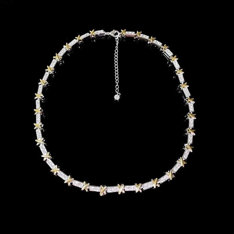 Copper Minimalist Classic Style Inlay Solid Color Zircon Rings Earrings Necklace