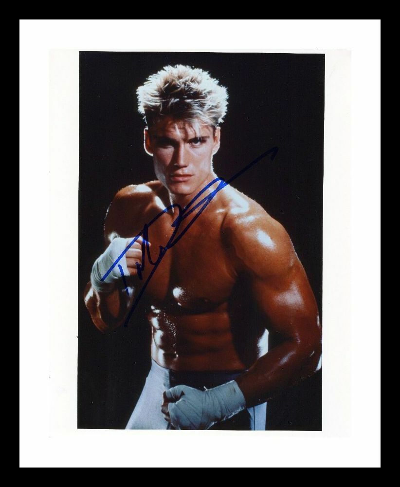 Dolph Lundgren Autograph Signed & Framed Photo Poster painting