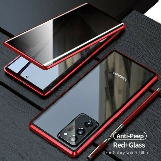 Samsung]-Sided Protection Anti-Peep Tempered Glass Phone Case