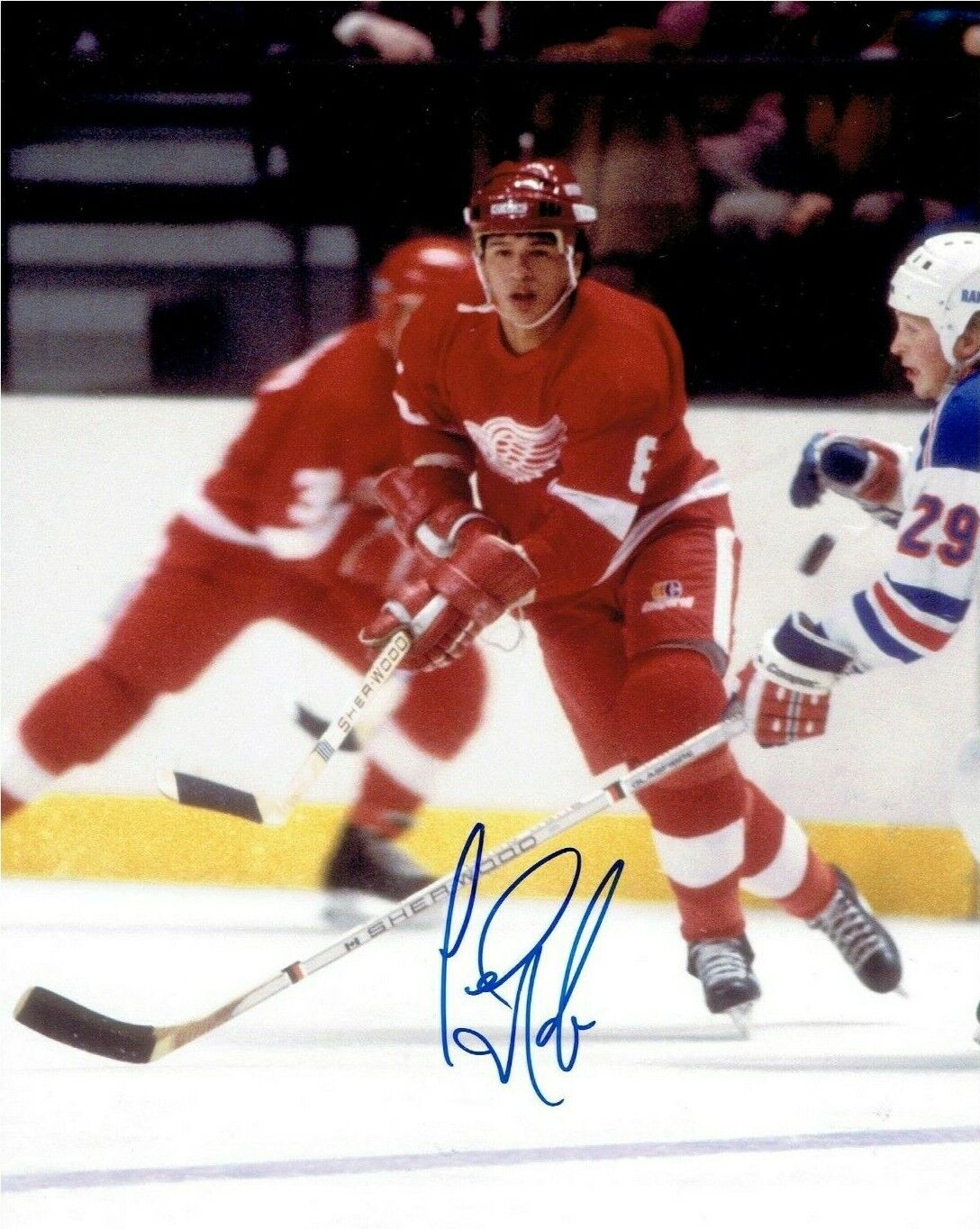 TED NOLAN autographed SIGNED DETROIT RED WINGS vinatge