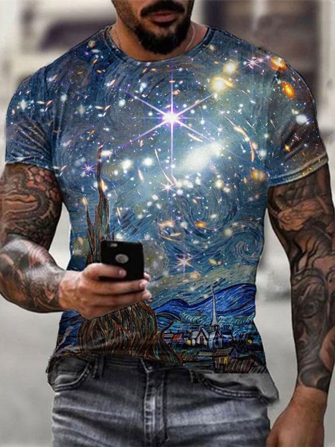 Men's Art Star Print T-Shirt