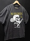 No Regrets No Tears Washed Gym Shirt