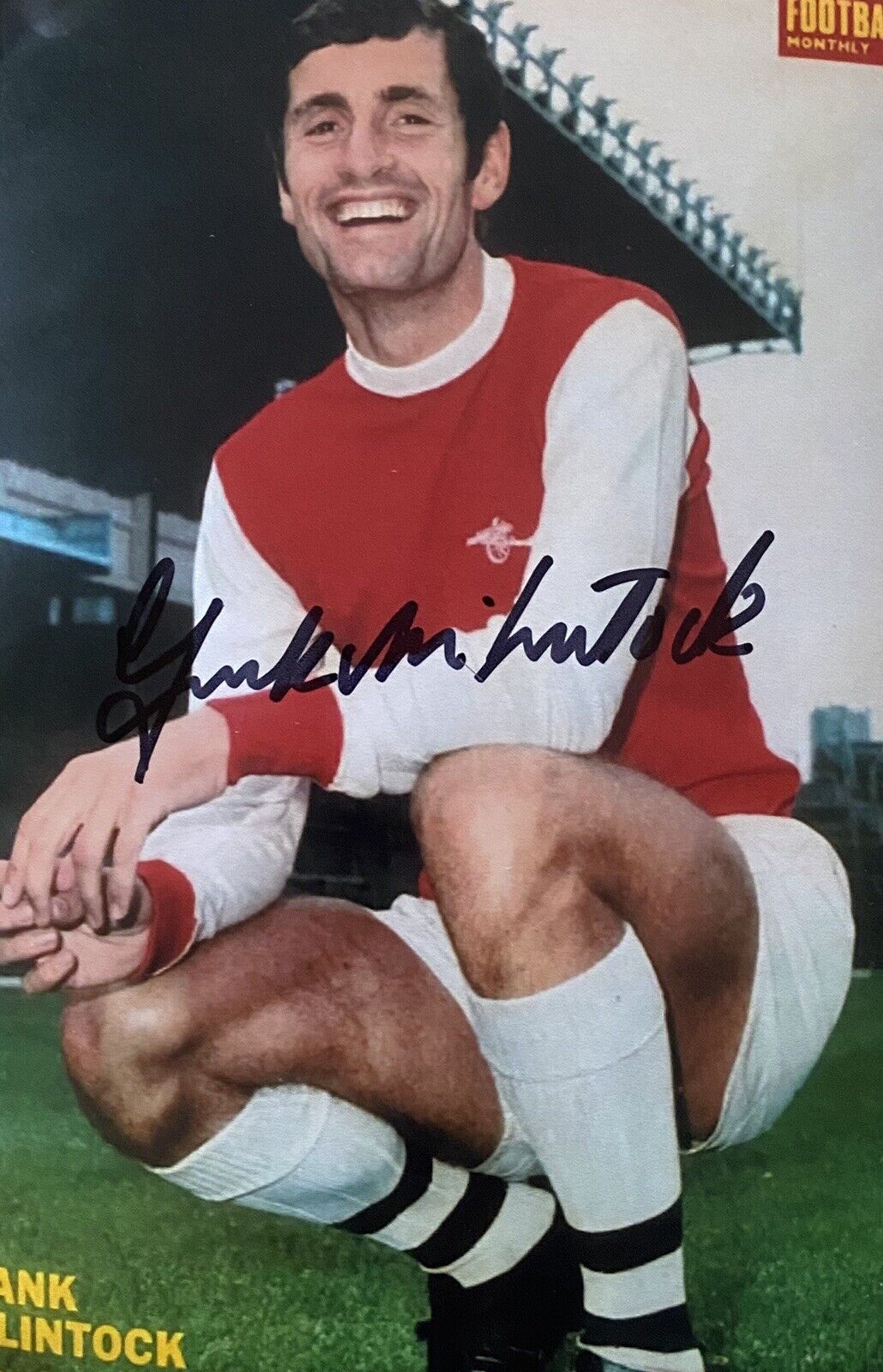 Frank McLintock Genuine Hand Signed Arsenal 6X4 Photo Poster painting 3