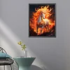 Diamond Painting-DIY Full Round Dril Fire Horse(40*50CM)