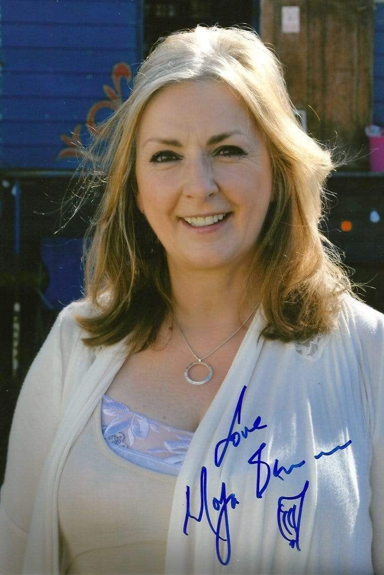 Moya Brennan FOLK SINGER and HARPIST autograph, In-Person signed Photo Poster painting