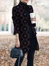 Retro Printed Loose Long Sleeves Coats