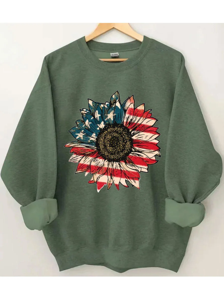 America Sunflower Sweatshirt