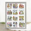 Magazine-European Travel Maps-14CT Stamped Cross Stitch Egyptian Cotton 38*52cm/14.96*20.47in tapestrymarket