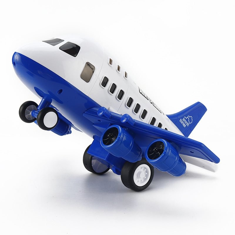 Airplane Toy with Sound and Light,Transport Cargo Airplane Playset Includes Car Toys