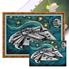 Star Wars Mechanical Spaceship-11CT Stamped Cross Stitch 60*45cm/23.62*17.72in(Big Size)