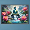 Buddha Statue 5d DIY Diamond Art Malerei Kits für Zuhause Wanddekoration 19,69 x 13,78 Zoll