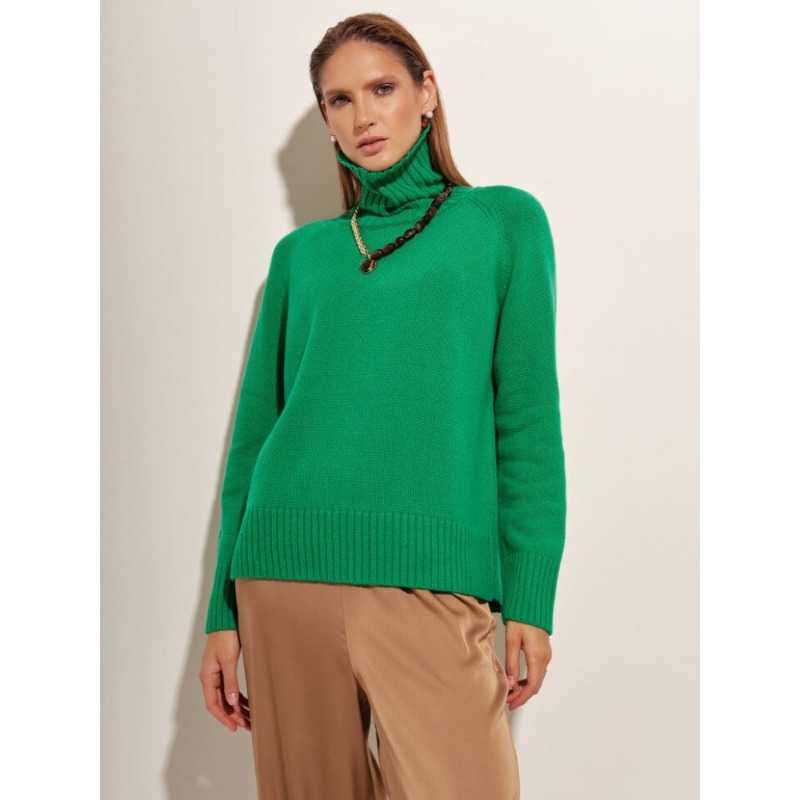 Ootddress Solid Loose Long Sleeve Turtleneck For Women Pullover High Street Slim Elegant Patchwork Sweater Top Oversized Sweater New