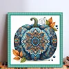 (US Only)Pumpkin Printed Cross Stitch Kit 40x40cm DIY 14CT Embroidery Craft Set Decor