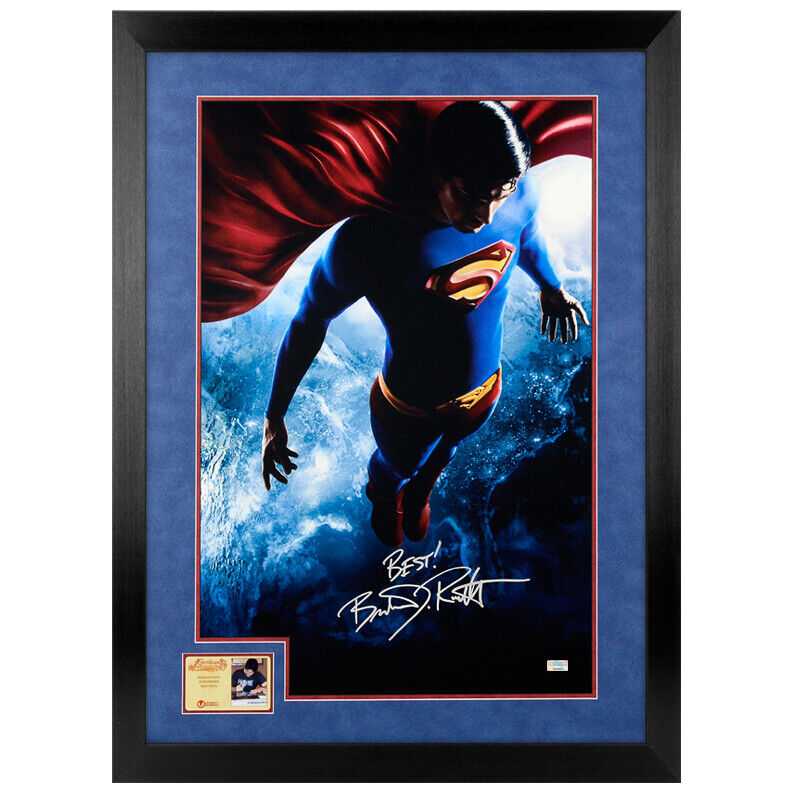 Brandon Routh Autographed Superman Returns 16×24 Framed Photo Poster painting