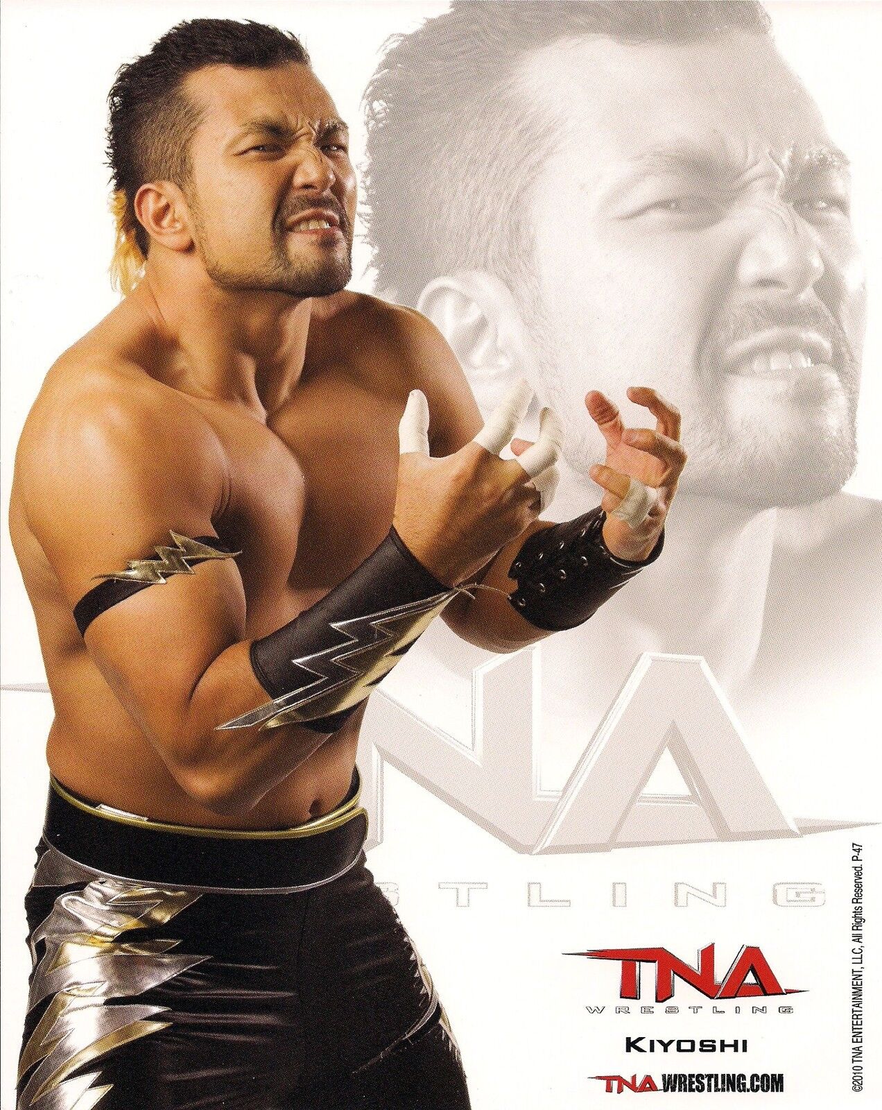 Kiyoshi Official TNA Promo 8x10 Photo Poster painting Picture Impact Wrestling 2010 Akira Raijin