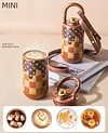 2025 New Retro Maillard 400ml Women's Portable Coffee Cup Water Cup