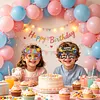 4pcs DIY Rhinestone Diamond Painting Glasses Frame No Lens (BIRTHDAY)