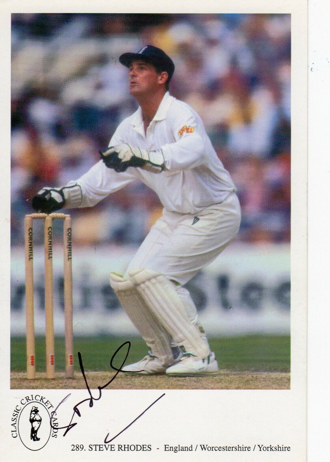 STEVE RHODES AUTOGRAPH, CRICKET, SPORT