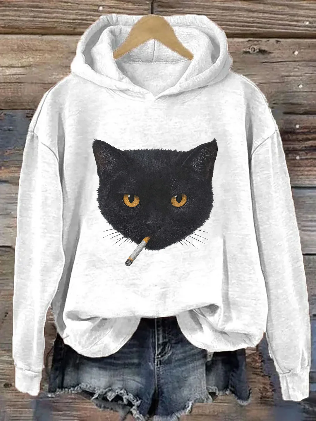 Smoking Cat Hoodie