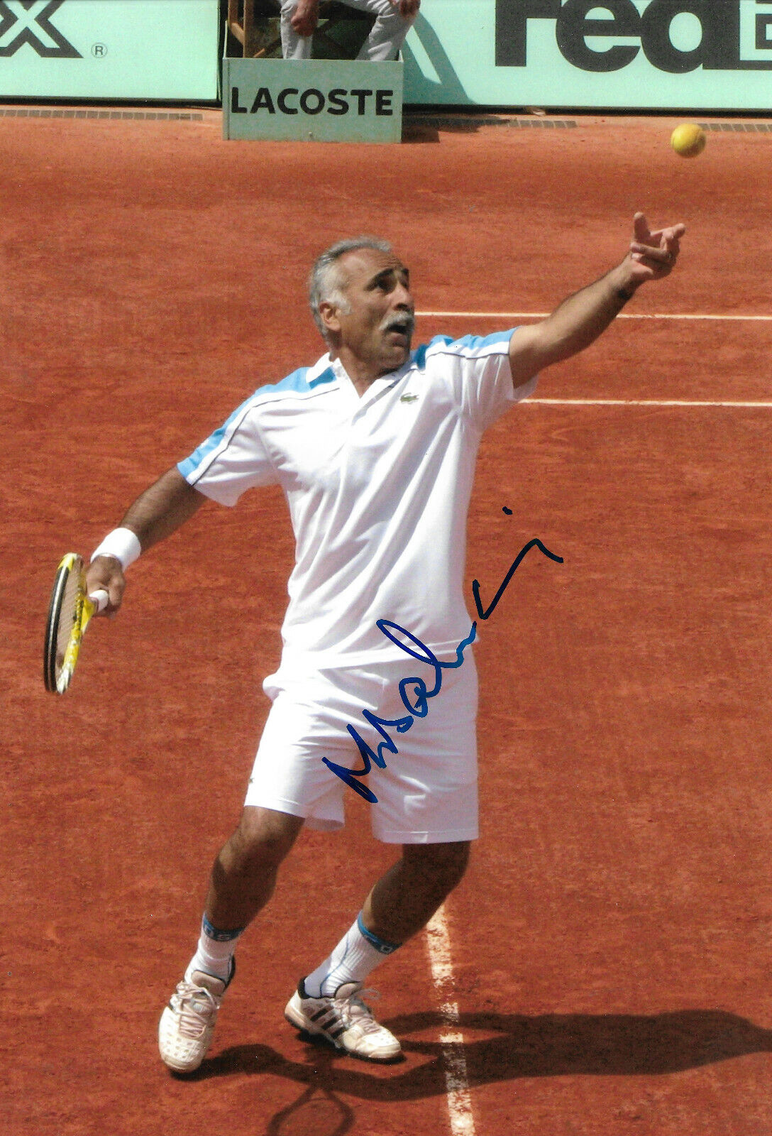 Mansour Bahrami signed 8x12 inch Photo Poster painting autograph