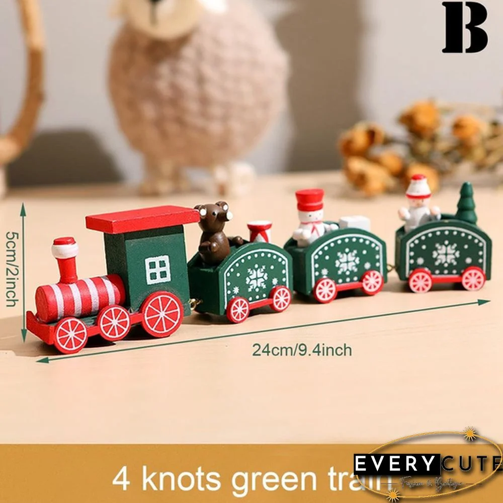 Christmas Wooden Little Train Merry Christmas Decoration For Home Christmas Ornaments New Year Gifts Xmas Decor Navidad Noel