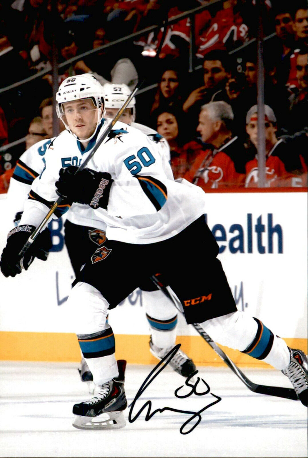 Chris Tierney SIGNED autographed 4x6 Photo Poster painting SAN JOSE SHARKS #4