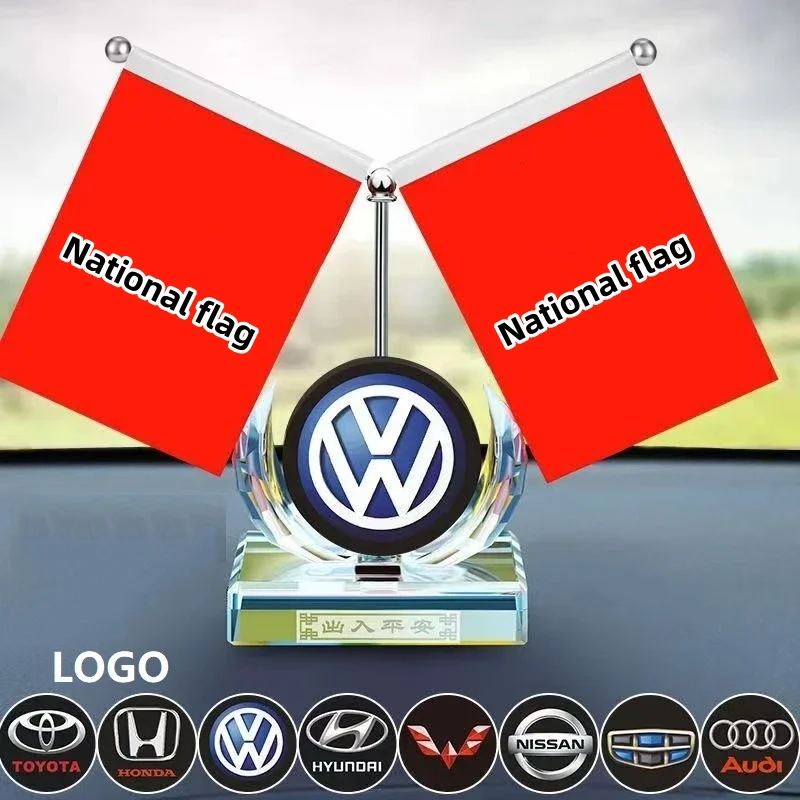 Car perfume ornaments-customized car logo, customized national flag