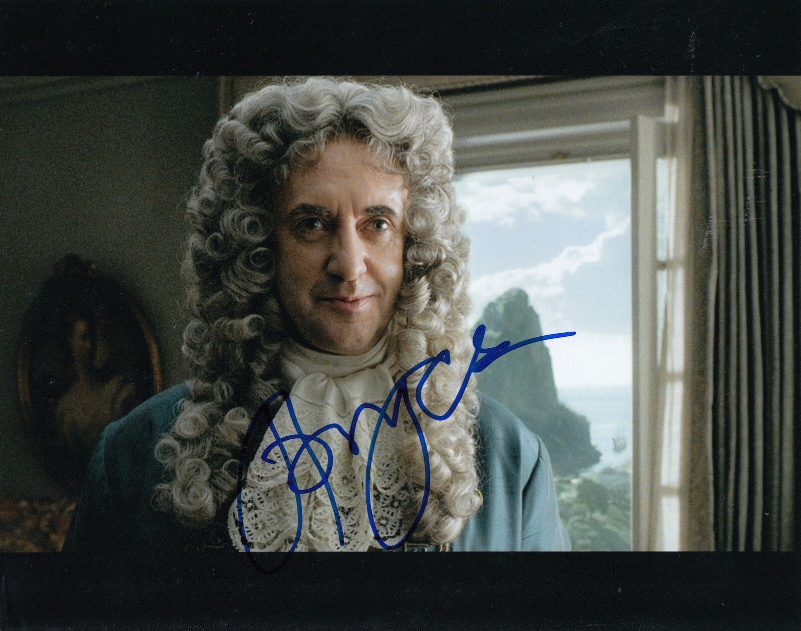 JONATHAN PRYCE signed (PIRATES OF THE CARIBBEAN) 8X10 W/COA Governor Weatherby 1