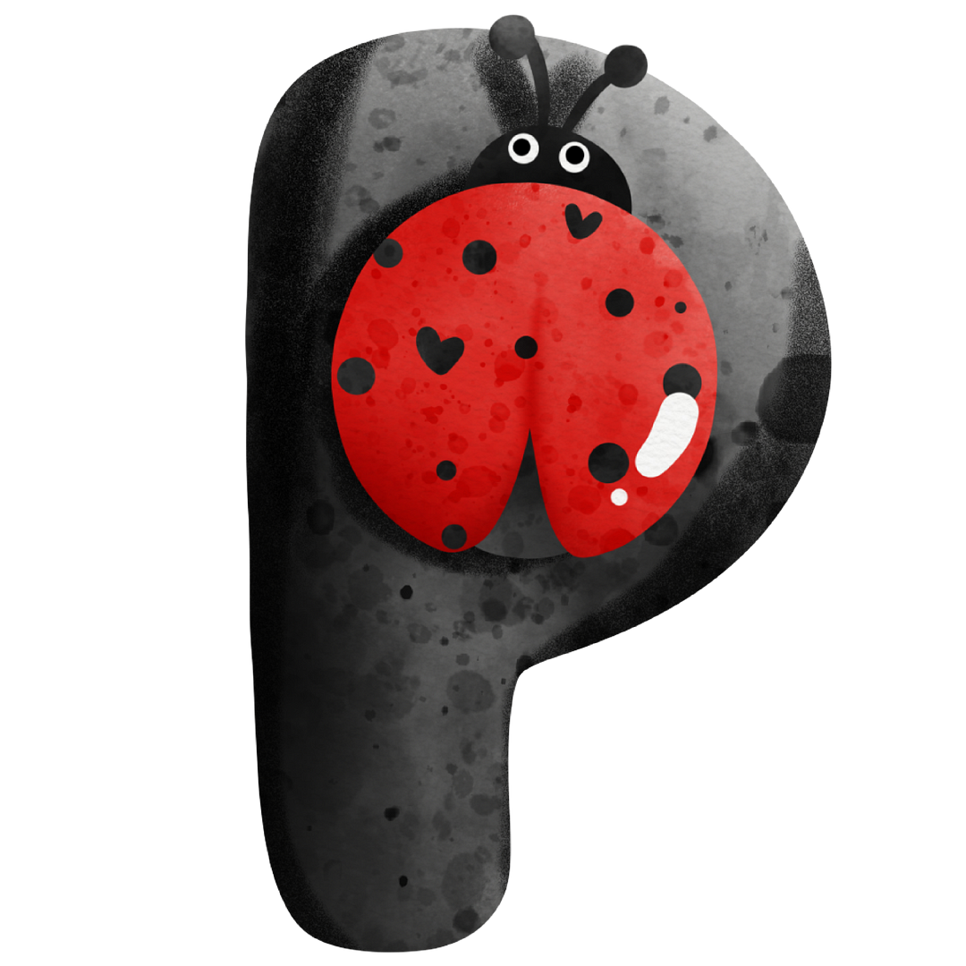 Diamond Painting - Full Round/Square Drill - Ladybug Alphabet(30*30 - 50*50cm)