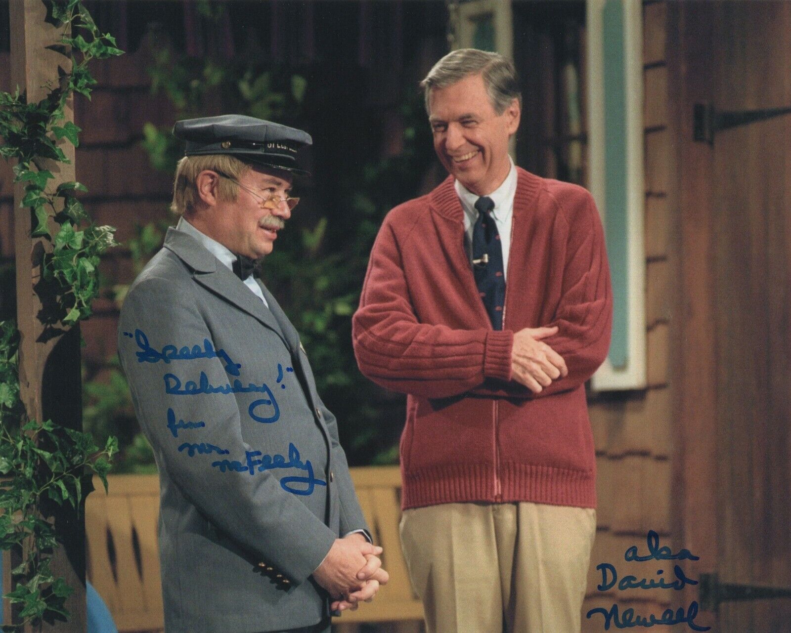 DAVID NEWELL MR FEELY SIGNED 8x10 Photo Poster painting MISTER ROGERS' NEIGHBORHOOD