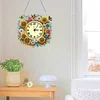 DIY Sunflower Diamond Painting Ornament with Clock Function for Decor