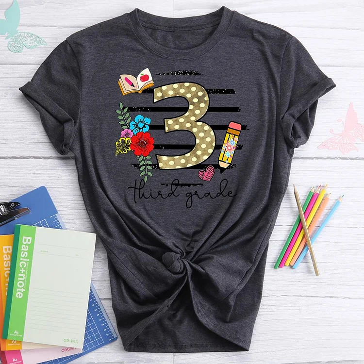 ANB - Happy First Day of Third Grade Back to School  Book Lovers Tee Tee-07263