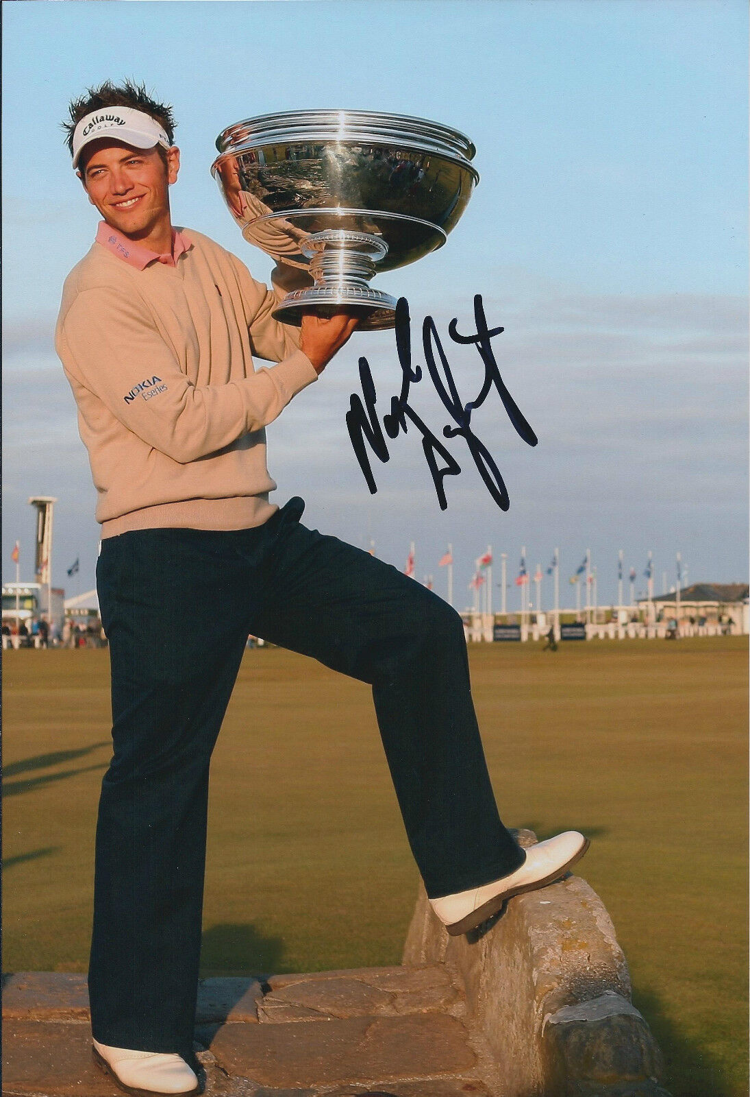 Nick DOUGHERTY SIGNED 12x8 Photo Poster painting AFTAL Autograph COA Alfred Dunhill Links Winner