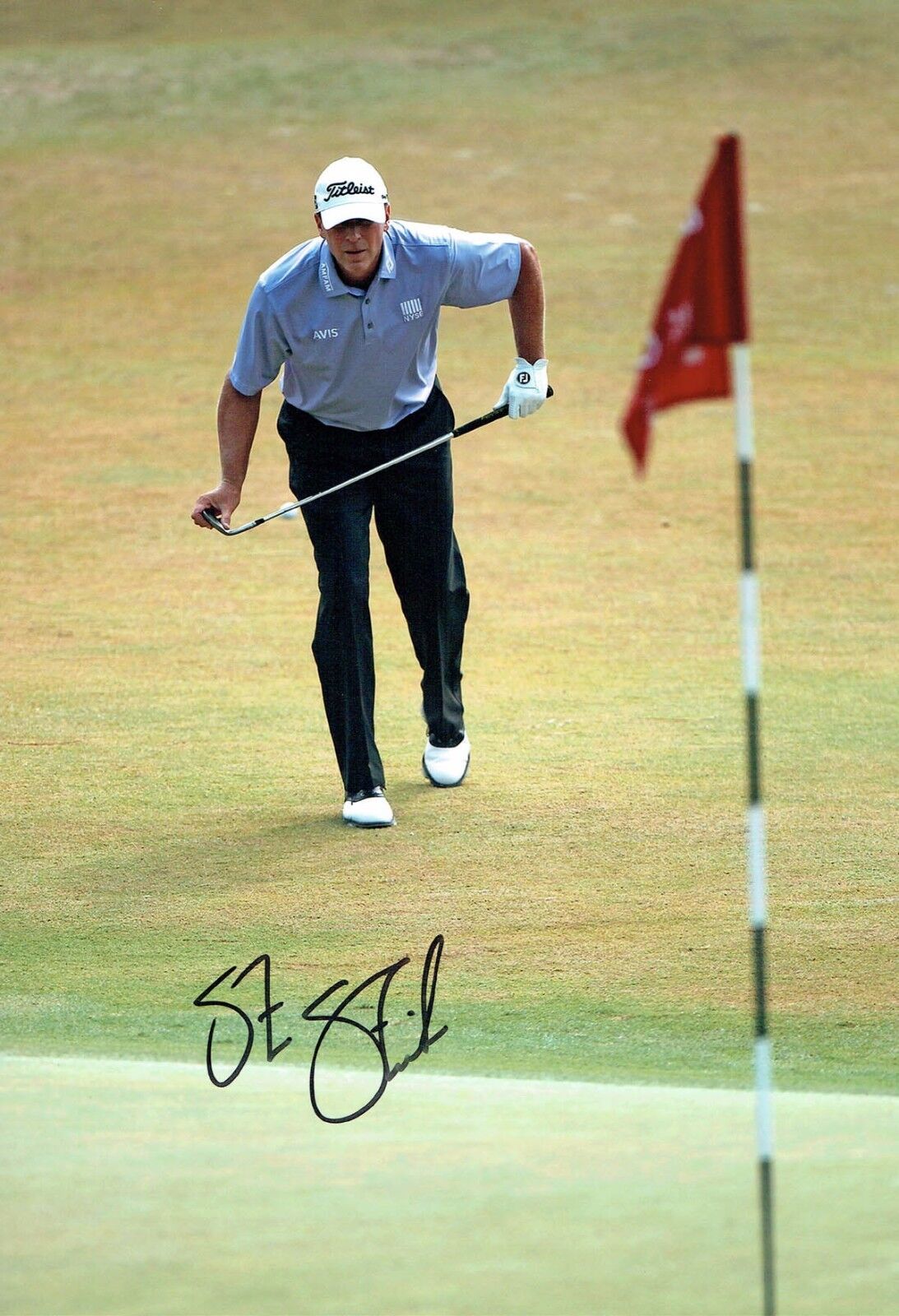 Steve STRICKER SIGNED Autograph 12x8 Photo Poster painting 1 AFTAL COA Ryder Cup WINNER Team USA